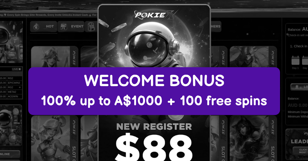 PokieX Casino banner